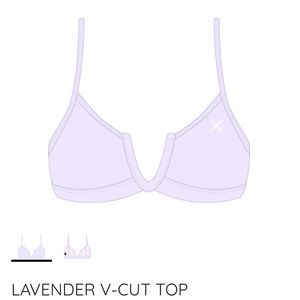 NWT Lavender Swim/Festival Top